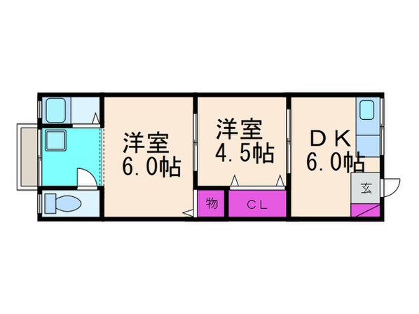 Kハイツの物件間取画像